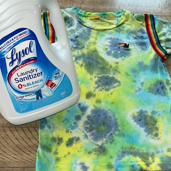 Aviator 🧑‍✈️ Nation Made in USA 🇺🇸 Kids Rainbow 🌈 Ringet Tie-Dye T-Shirt Unique! - Picture 12 of 17